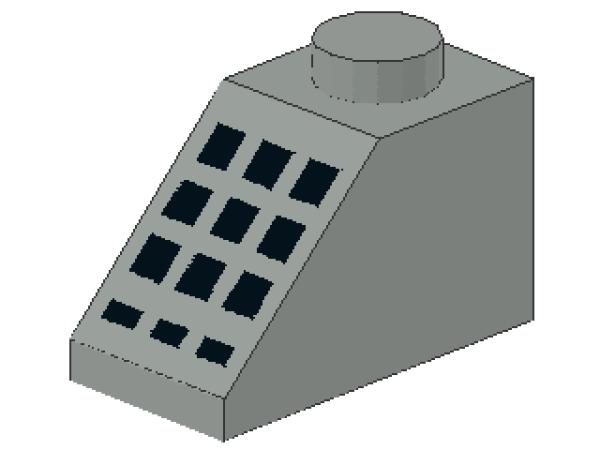 Lego Slope Stone 45° 2 x 1 x 1 (3040p32) light gray