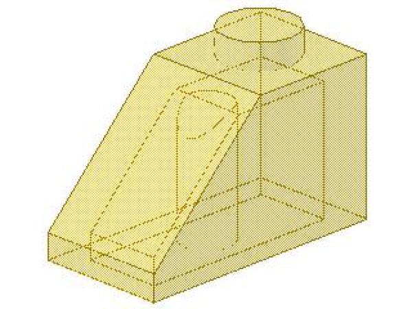 Lego Slope Stone 45° 2 x 1 x 1 (3040) transparent yellow