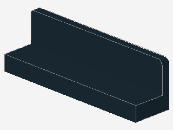 Lego Panel 1 x 4 x 1 (30413) black