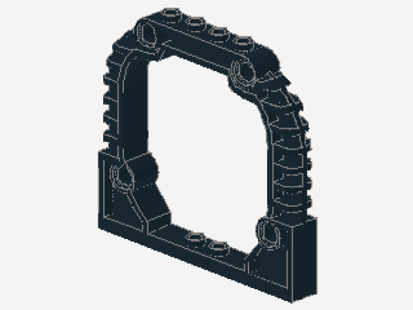 Lego Brick, Arch 1 x 8 x 6 (30528) black