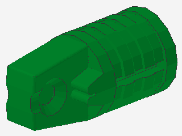 Lego Hinge Cylinder 1 x 2 (30552) green