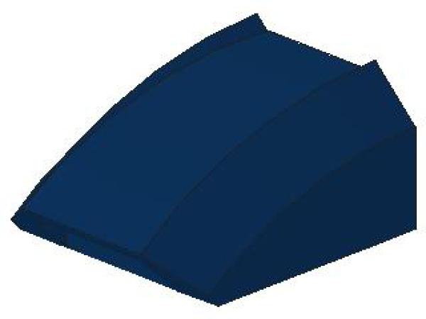 Lego Slope Stone, curved 2 x 2 x 1 (30602) dark blue