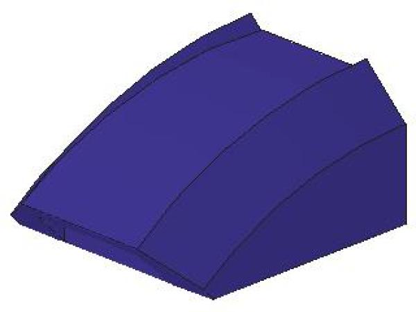 Lego Slope Stone, curved 2 x 2 x 1 (30602) dark purple