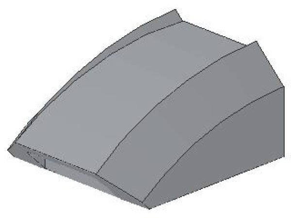 Lego Slope Stone, curved 2 x 2 x 1 (30602) light bluish gray