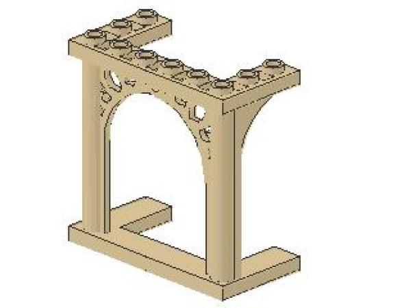 Lego Brick, Arch 3 x 6 x 5 (30613) tan