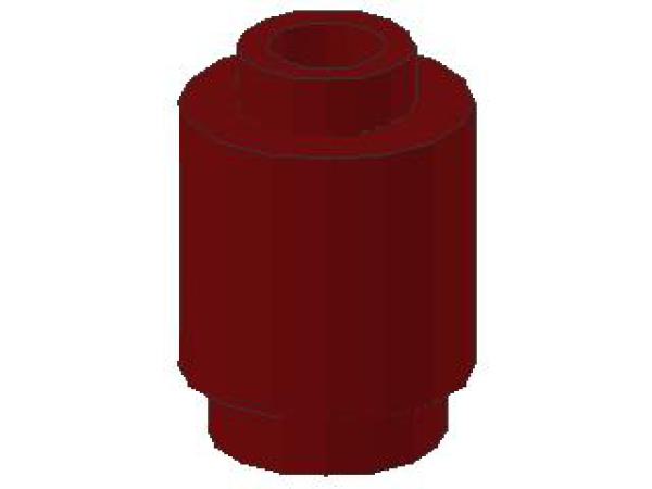 Lego Stein, rund 1 x 1 x 1 (3062b) dunkel rot