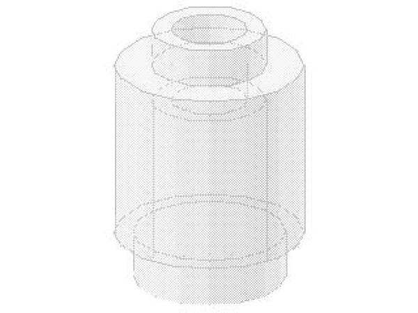 Lego Stein, rund 1 x 1 x 1 (3062b) transparent