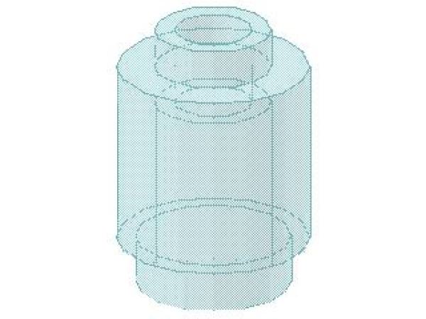 Lego Brick, round 1 x 1 x 1 (3062b) transparent light blue