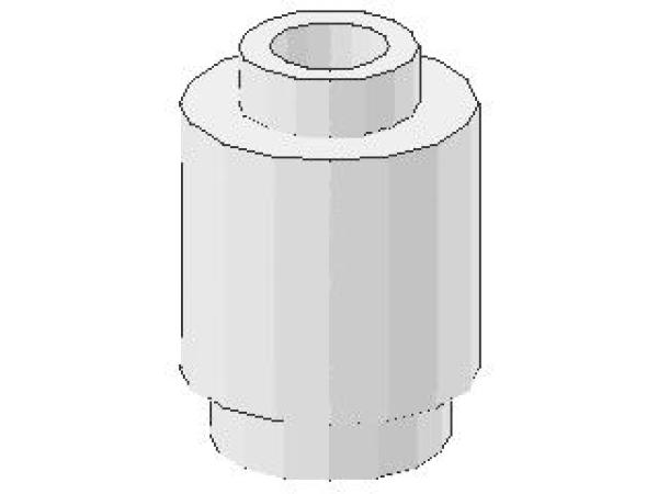 Lego Stein, rund 1 x 1 x 1 (3062b) weiß