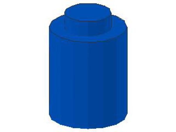 Lego Brick, round 1 x 1 x 1 (3062old) blue