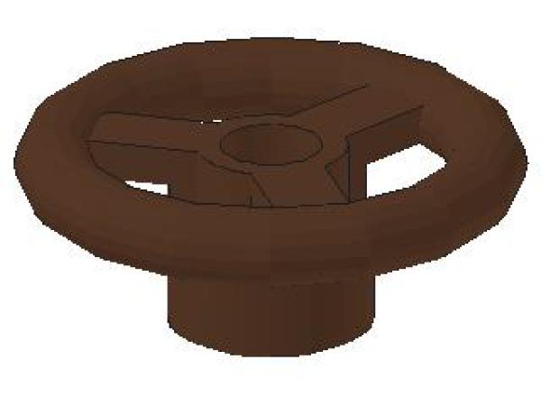 Lego Steering Wheel, small (30663) brown