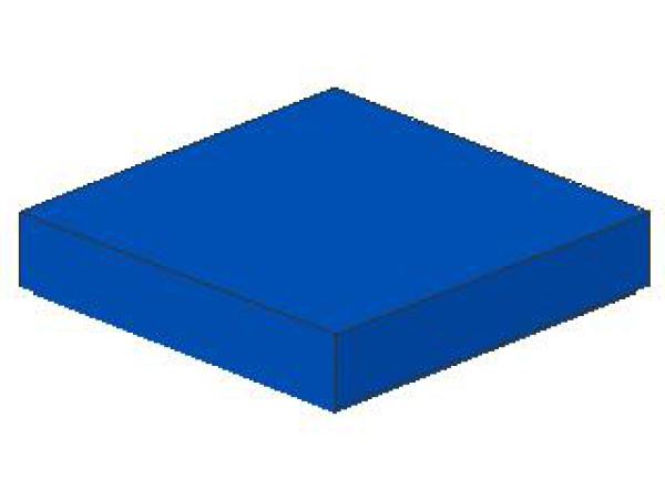 Lego Fliese 2 x 2 (3068b) mit Nut, blau
