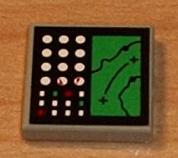 Lego Tile 2 x 2, decorated (3068pb0028)