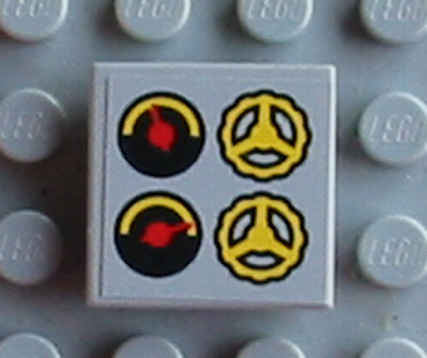 Lego Tile 2 x 2, decorated (3068pb0075)