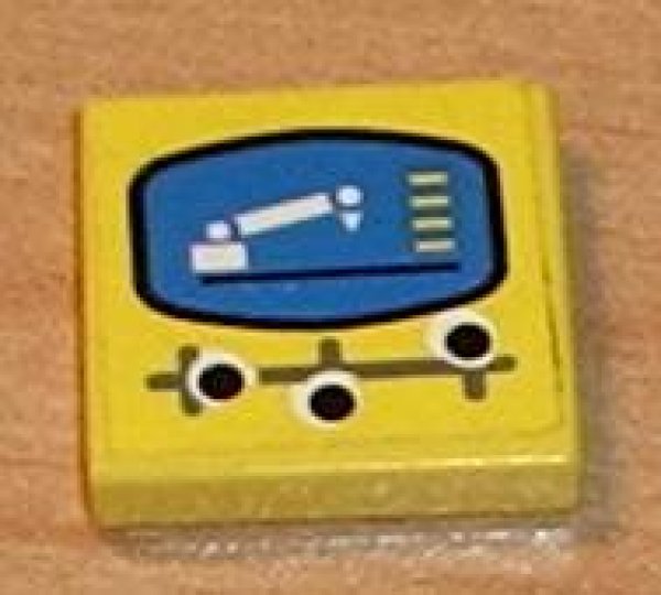 Lego Tile 2 x 2, decorated (3068pb0089)