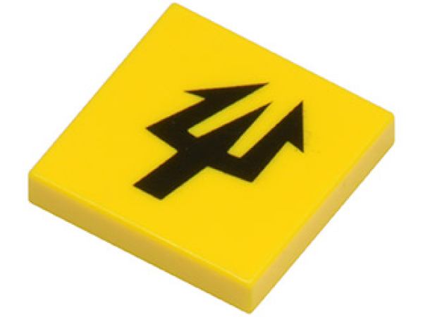 Lego Tile 2 x 2, decorated (3068pb0134)