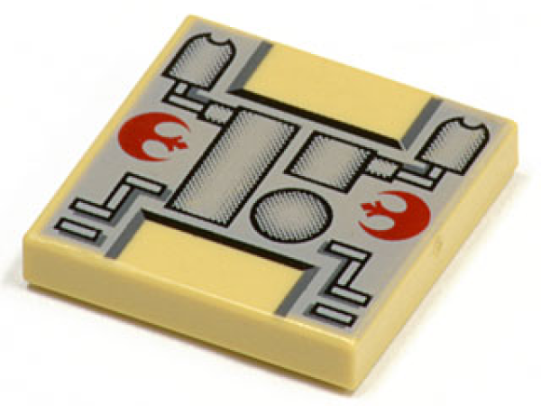 Lego Tile 2 x 2, decorated (3068ps1)