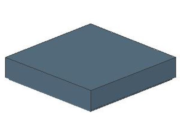 Lego Fliese 2 x 2 (3068b) mit Nut, sand blau