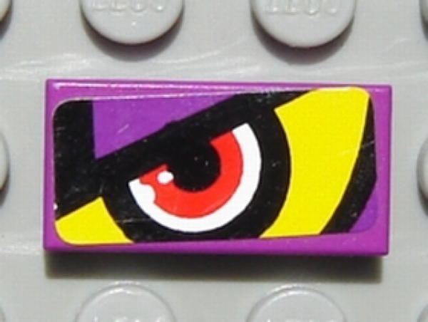 Lego Tile 1 x 2, decorated (3069bpb0052L)