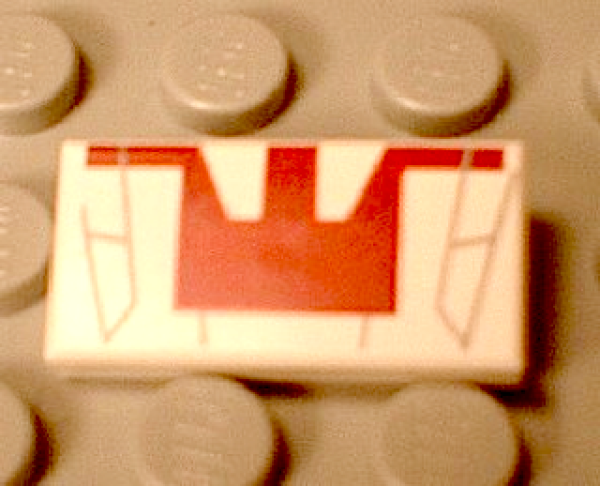 Lego Tile 1 x 2, decorated (3069bpx47)