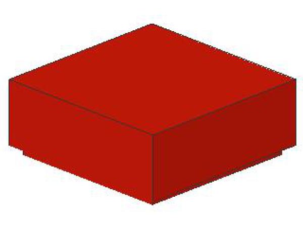 Lego Fliese 1 x 1 (3070b) mit Nut, rot