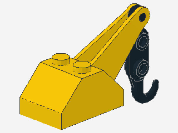 Lego Hook Slope (3135c01) yellow