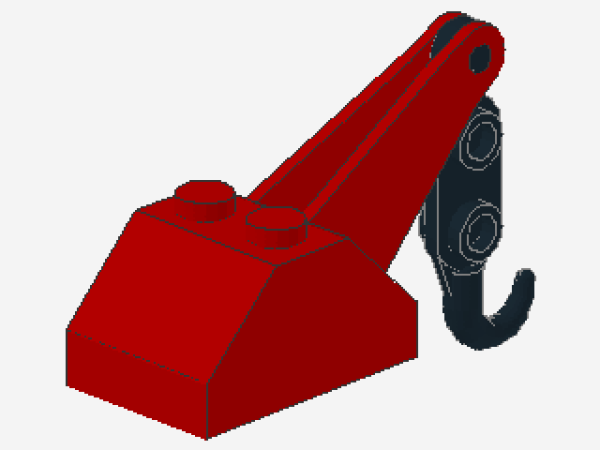Lego Hakenschräge (3135c01) rot
