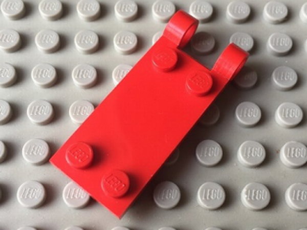 Lego Hinge Plate 2 x 4 (3149a) red