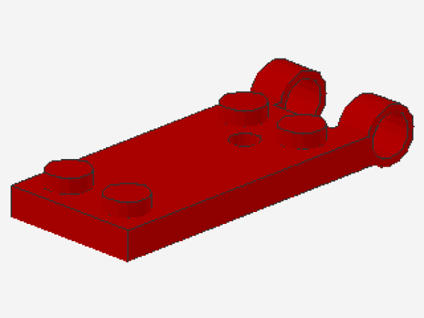 Lego Scharnier Platte 2 x 4 (3149b) rot