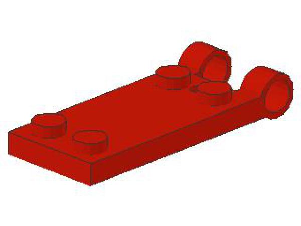 Lego Hinge Plate 2 x 4 (3149) red