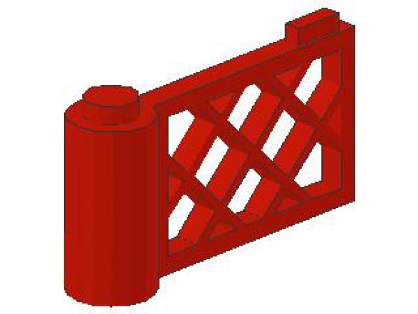 Lego Gate 1 x 4 x 2 (3186) red