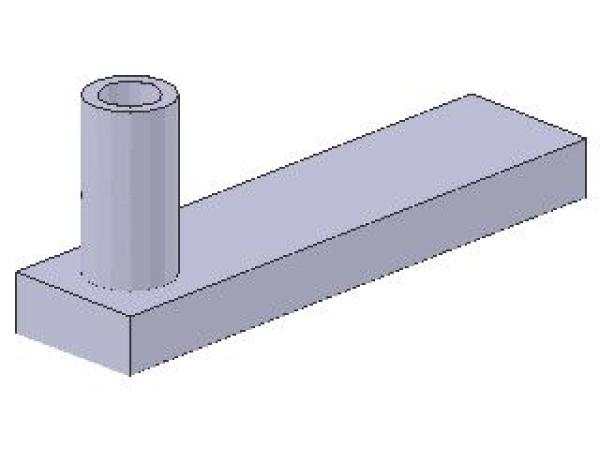 Lego Gate Base 1 x 4 x 2 (3187) light violet