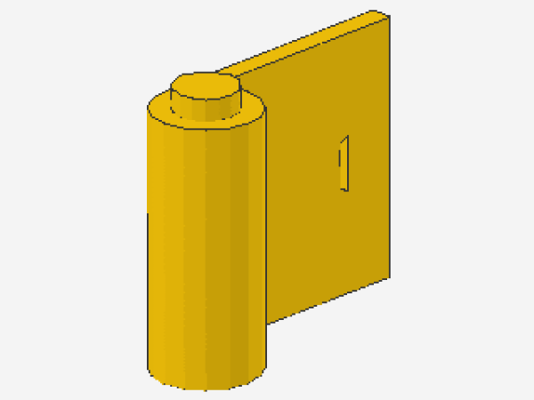 Lego Tür 1 x 3 x 2 (3188) rechts, gelb