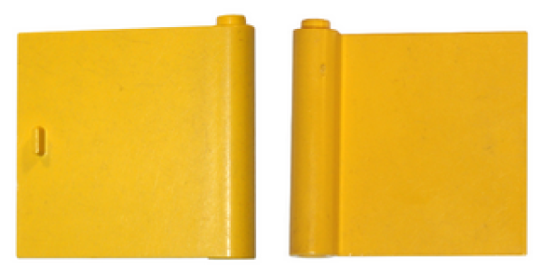 Lego Tür 1 x 5 x 4 (3194a) rechts, gelb