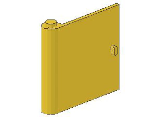 Lego Door 1 x 5 x 4 (3195) left, yellow