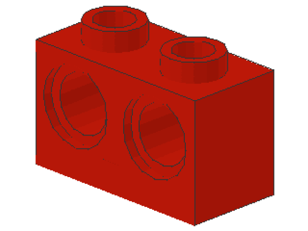 Lego Technic Stein 1 x 2 (32000) rot