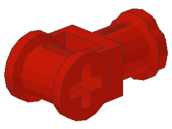 Lego Technic Axle Connector (32039) red