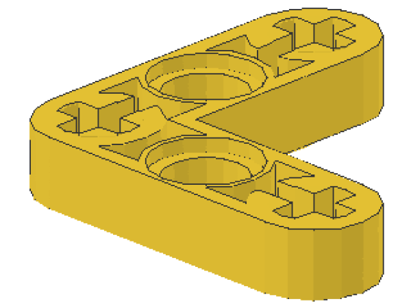 Lego Technic Liftarm 3 x 3 (32056) L-shape, yellow