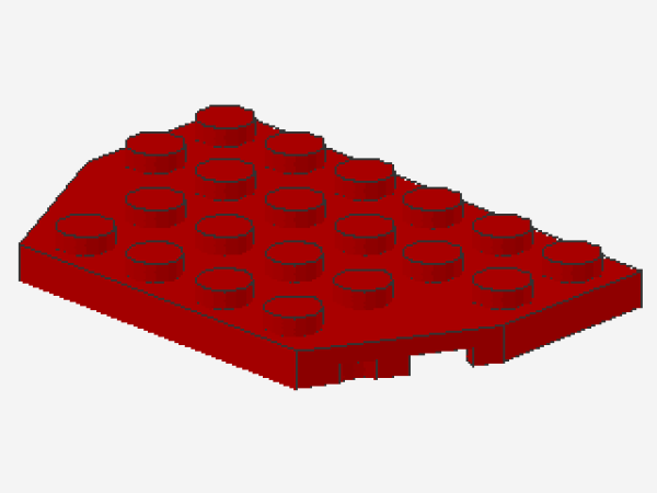 Lego Keilplatte 4 x 6 (32059) rot