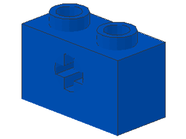 Lego Technic Stein 1 x 2 (32064) blau