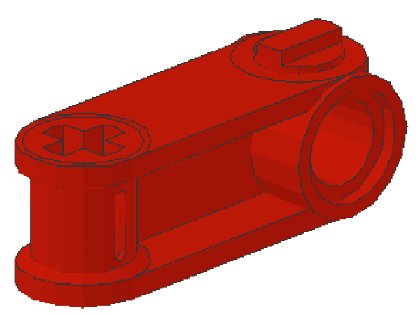 Lego Technic Axle and Pin Connector 3L (32068) red