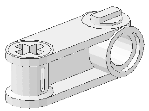 Lego Technic Axle and Pin Connector 3L (32068) white