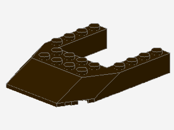Lego Wedge 6 x 8 (32084) dark brown