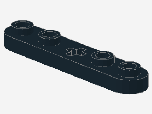 Lego Technic Plate 1 x 5 (32124) black