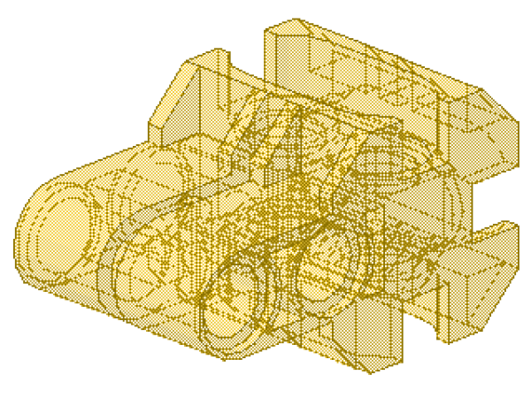 Lego Technic Modular Connector (32137) transparent yellow