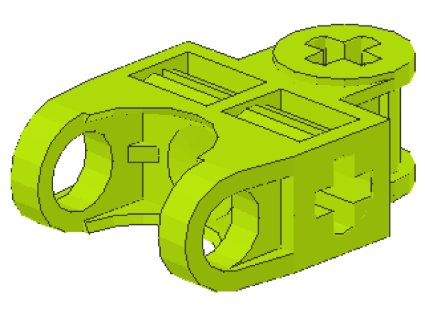 Lego Technic Axle Connector (32174) lime