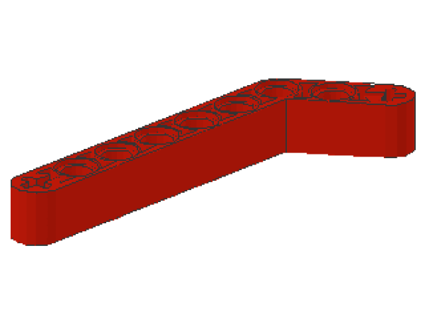 Lego Technic Liftarm 1 x 9 (32271) verbogen, rot