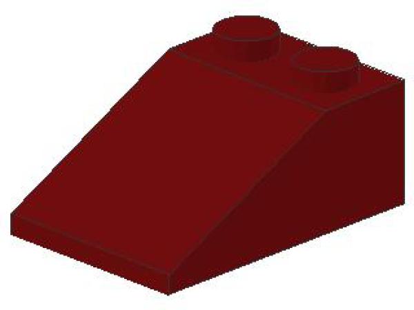 Lego Slope Stone 33° 3 x 2 x 1 (3298) dark red