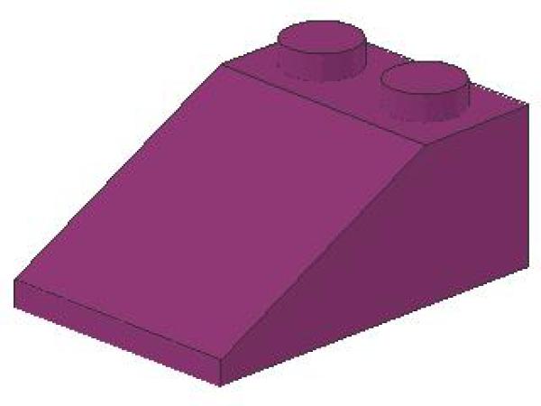 Lego Slope Stone 33° 3 x 2 x 1 (3298) magenta