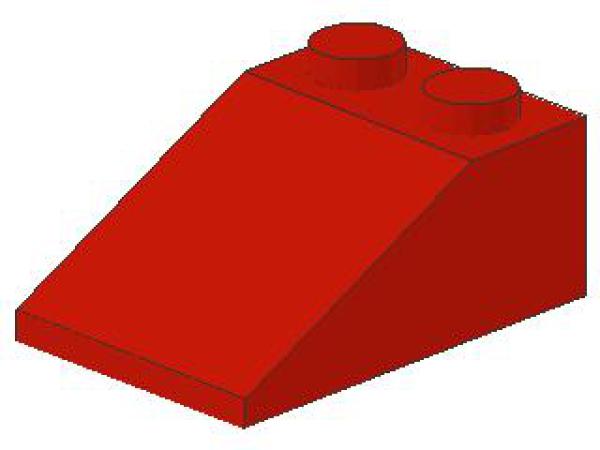 Lego Slope Stone 33° 3 x 2 x 1 (3298) red